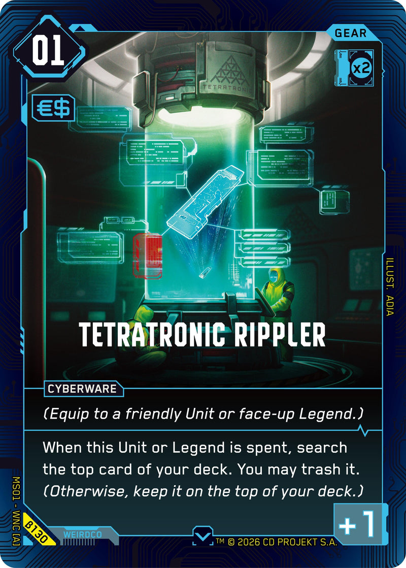 Image for Tetratronic Rippler (B130) - Cyberpunk TCG