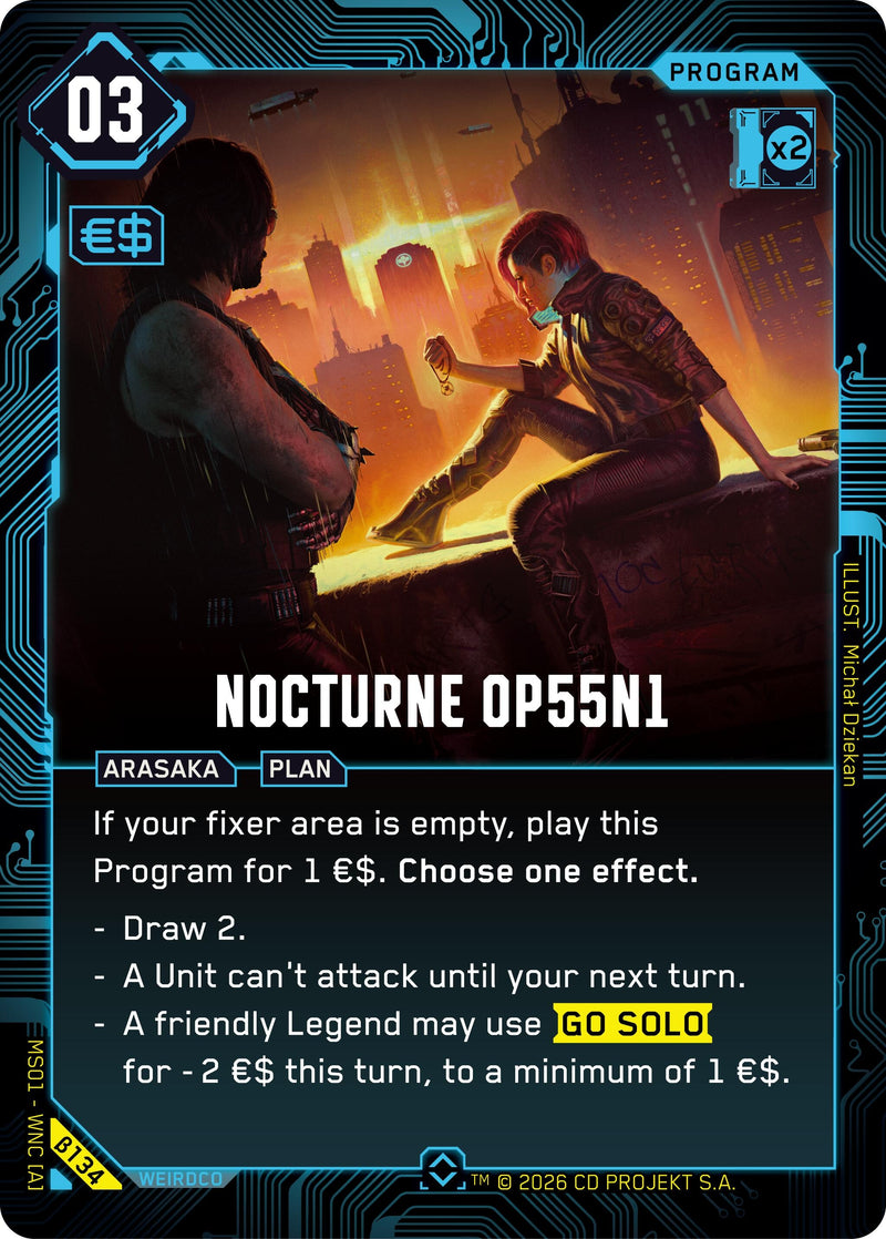 Image for Nocturne OP55 N1 (B134) - Cyberpunk TCG