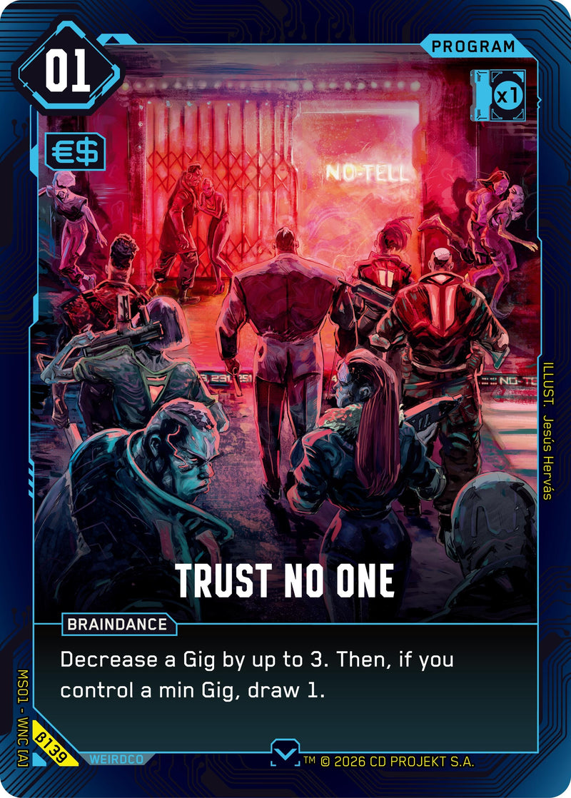 Image for Trust No One (B139) - Cyberpunk TCG