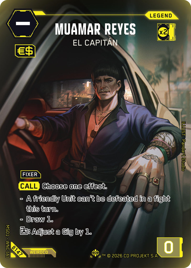Image for Muamar Reyes - El Capitan (ILegend) (B147) - Cyberpunk TCG