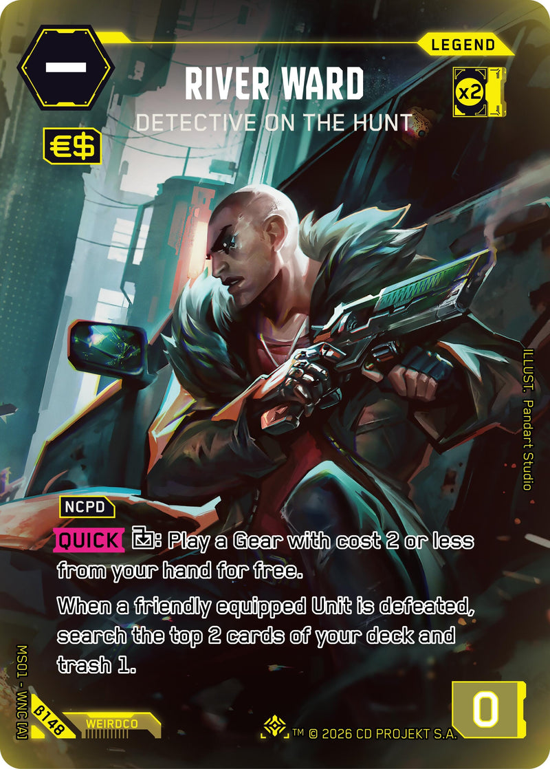 Image for River Ward - Detective on the Hunt (ILegend) (B148) - Cyberpunk TCG
