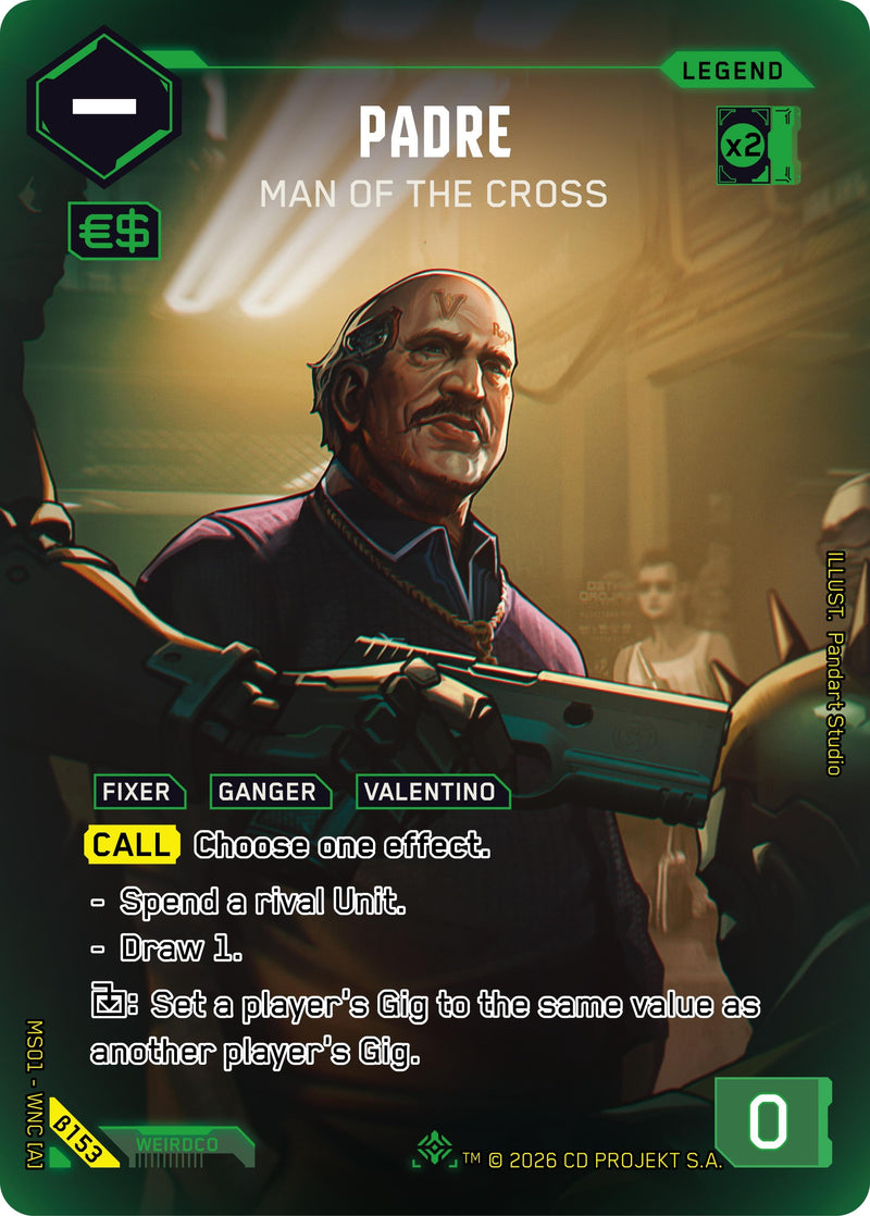 Image for Padre - Man of the Cross (ILegend) (B153) - Cyberpunk TCG