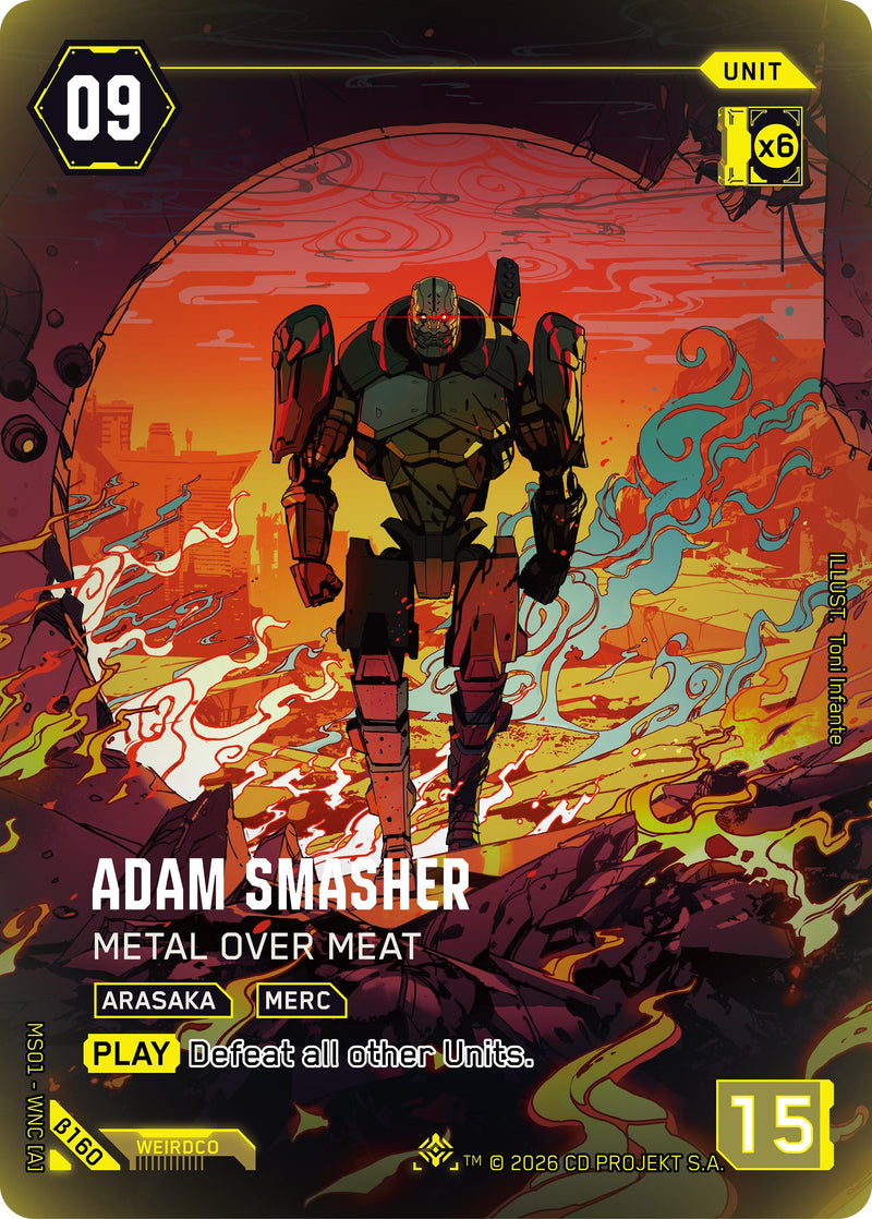 Image for Adam Smasher - Metal Over Meat (IO) (B160) - Cyberpunk TCG