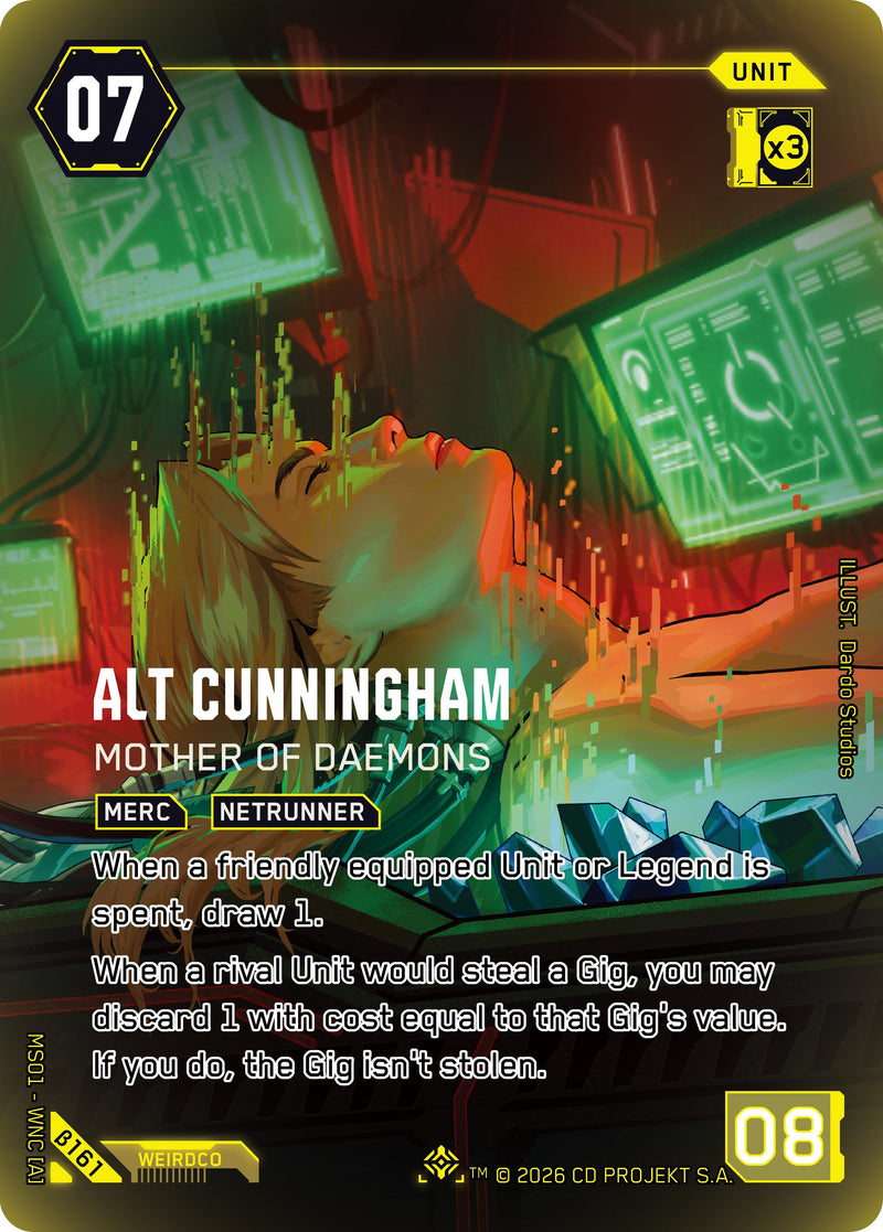 Image for Alt Cunningham - Mother of Daemons (IO) (B161) - Cyberpunk TCG