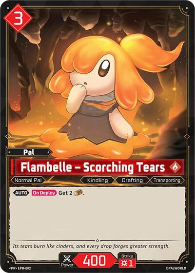 Image for Flambelle - Scorching Tears - EPR-002 (EPR-002) (PR) - Palworld OFFICIAL CARD GAME