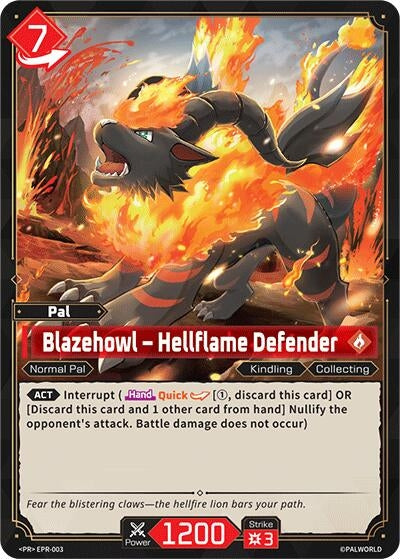Image for Blazehowl - Hellflame Defender - EPR-003 (EPR-003) (PR) - Palworld OFFICIAL CARD GAME