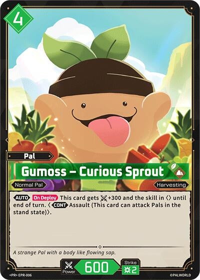 Image for Gumoss - Curious Sprout - EPR-006 (EPR-006) (PR) - Palworld OFFICIAL CARD GAME