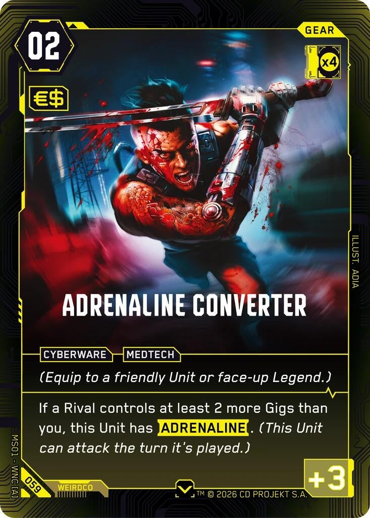 Image for Adrenaline Converter (059) - Cyberpunk TCG