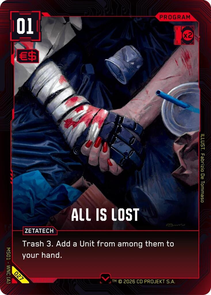 Image for All is Lost (027) - Cyberpunk TCG