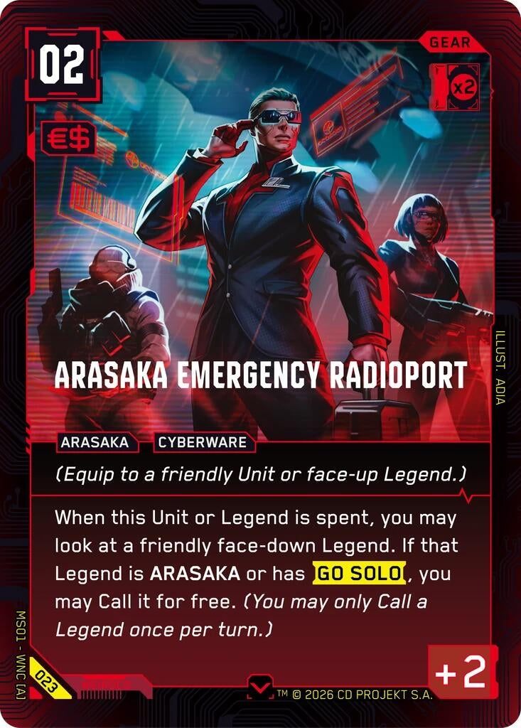 Image for Arasaka Emergency Radioport (023) - Cyberpunk TCG