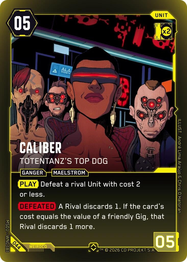 Image for Caliber - Totentanz's Top Dog (044) - Cyberpunk TCG
