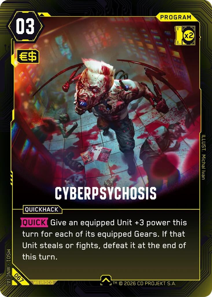 Image for Cyberpsychosis (067) - Cyberpunk TCG