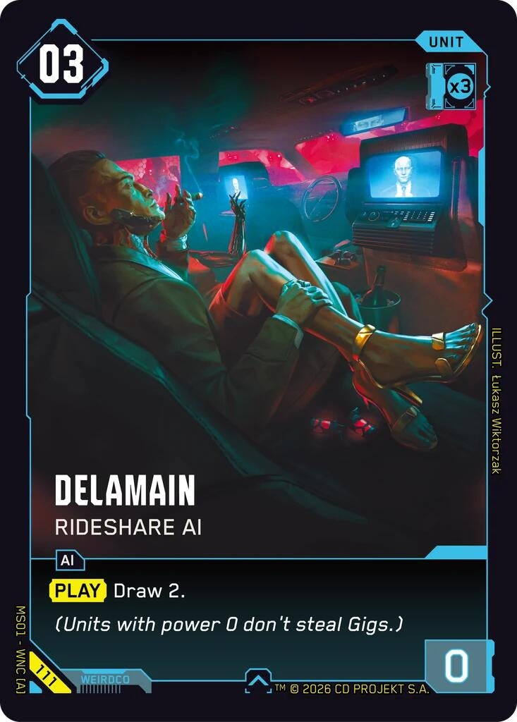 Image for Delamain - Rideshare AI (111) - Cyberpunk TCG