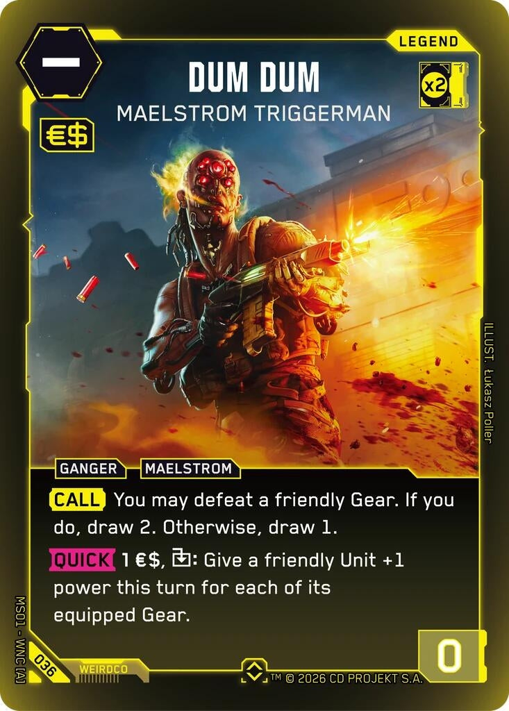 Image for Dum Dum - Maelstrom Triggerman (Rare) (036) - Cyberpunk TCG
