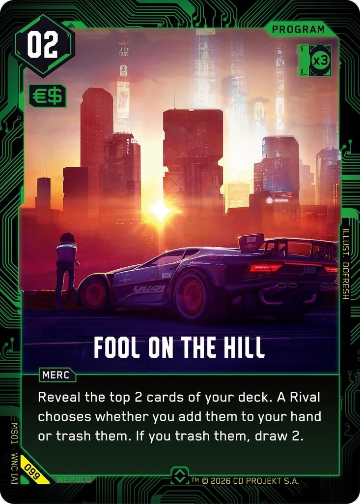 Image for Fool on the Hill (099) - Cyberpunk TCG