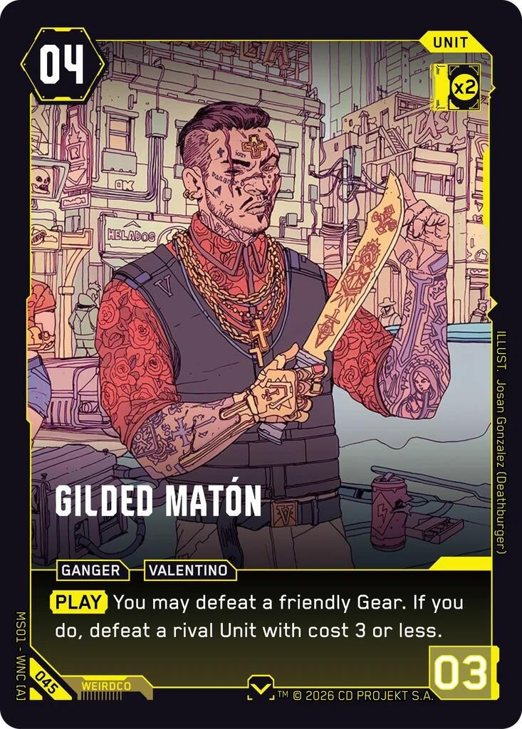 Image for Gilded Maton (045) - Cyberpunk TCG