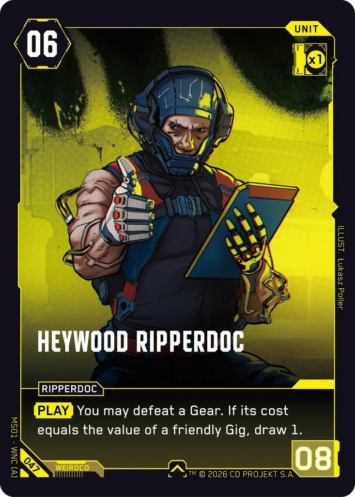 Image for Heywood Ripperdoc (047) - Cyberpunk TCG
