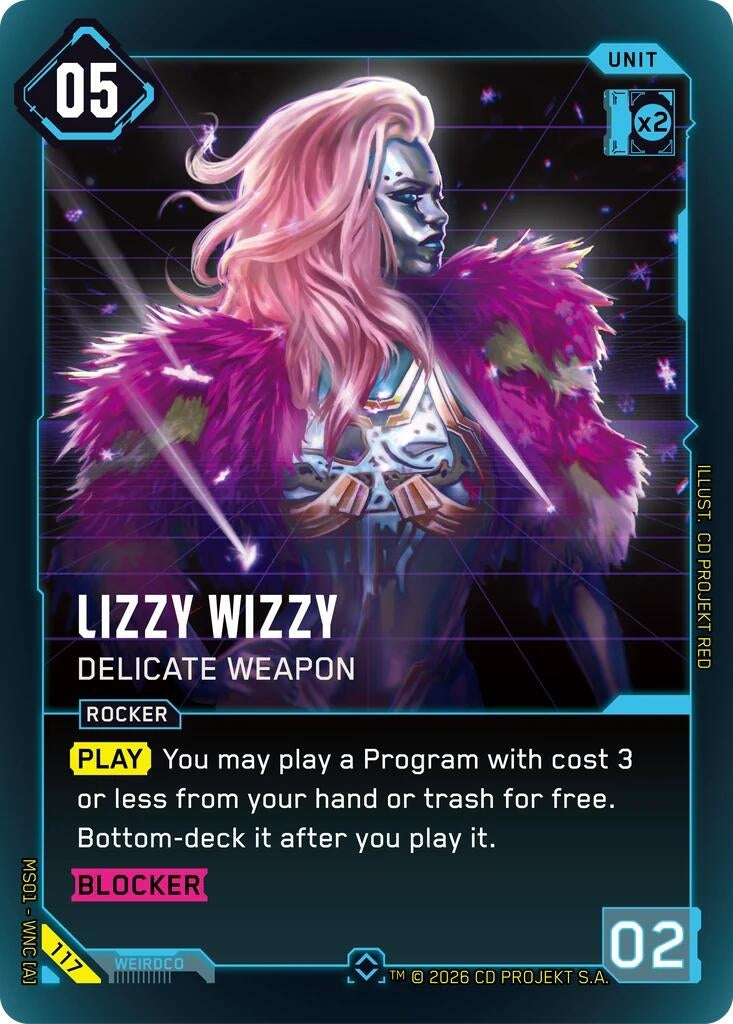 Image for Lizzy Wizzy - Delicate Weapon (117) - Cyberpunk TCG