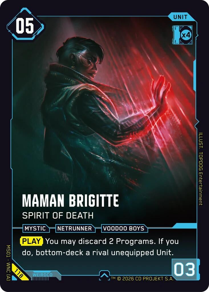 Image for Maman Brigitte - Spirit of Death (118) - Cyberpunk TCG