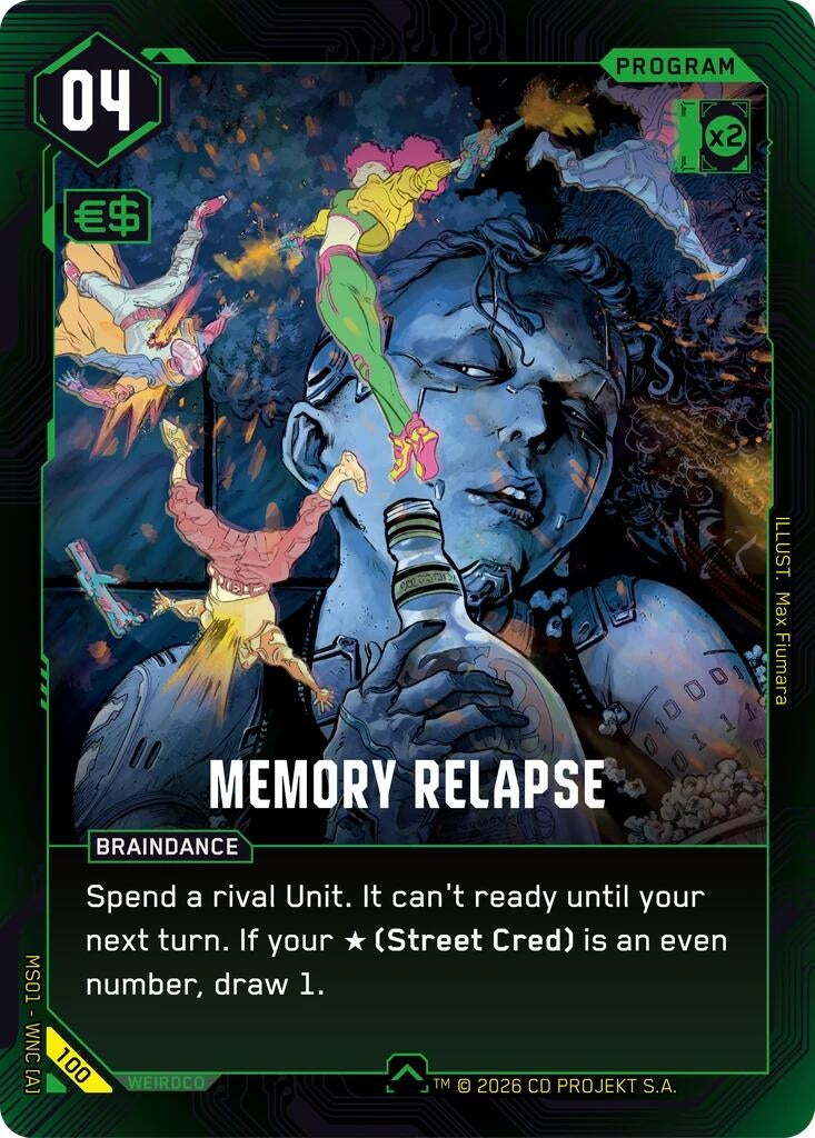 Image for Memory Relapse (100) - Cyberpunk TCG