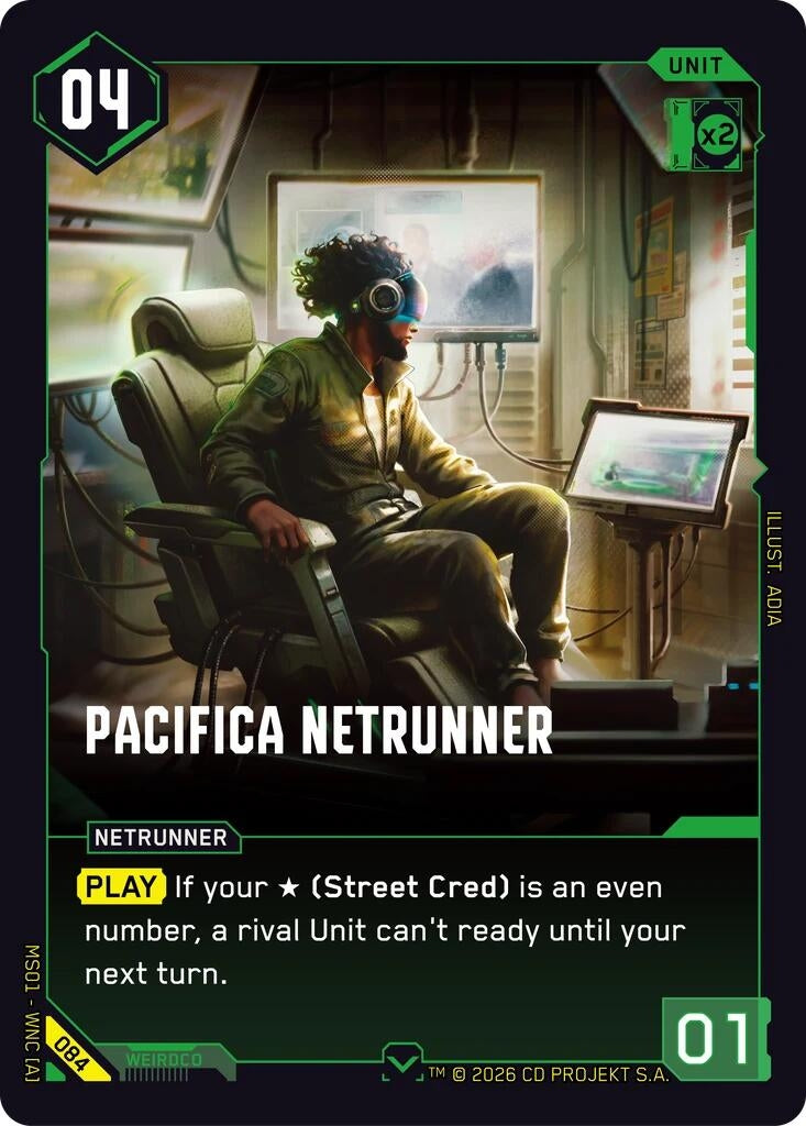 Image for Pacifica Netrunner (084) - Cyberpunk TCG