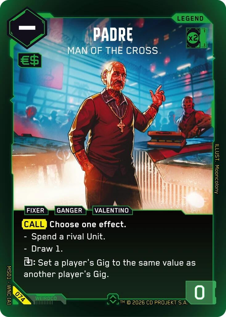 Image for Padre - Man of the Cross (Rare) (074) - Cyberpunk TCG