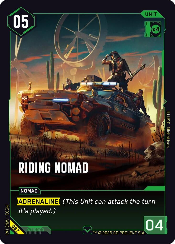 Image for Riding Nomad (087) - Cyberpunk TCG