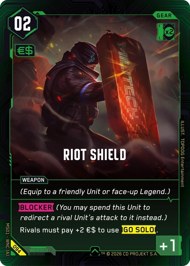 Image for Riot Shield (094) - Cyberpunk TCG