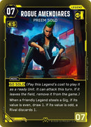 Image for Rogue Amendiares - Preem Solo (Rare) (040) - Cyberpunk TCG