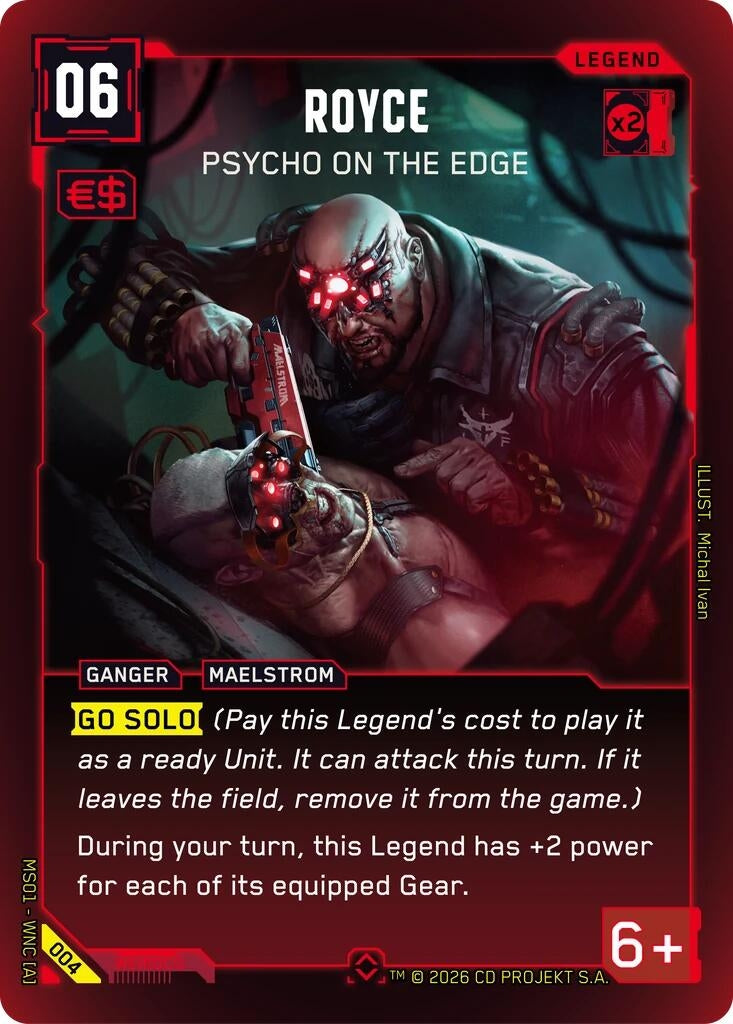 Image for Royce - Psycho on the Edge (Rare) (004) - Cyberpunk TCG