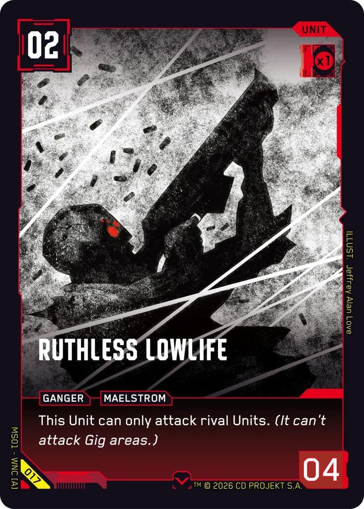Image for Ruthless Lowlife (017) - Cyberpunk TCG