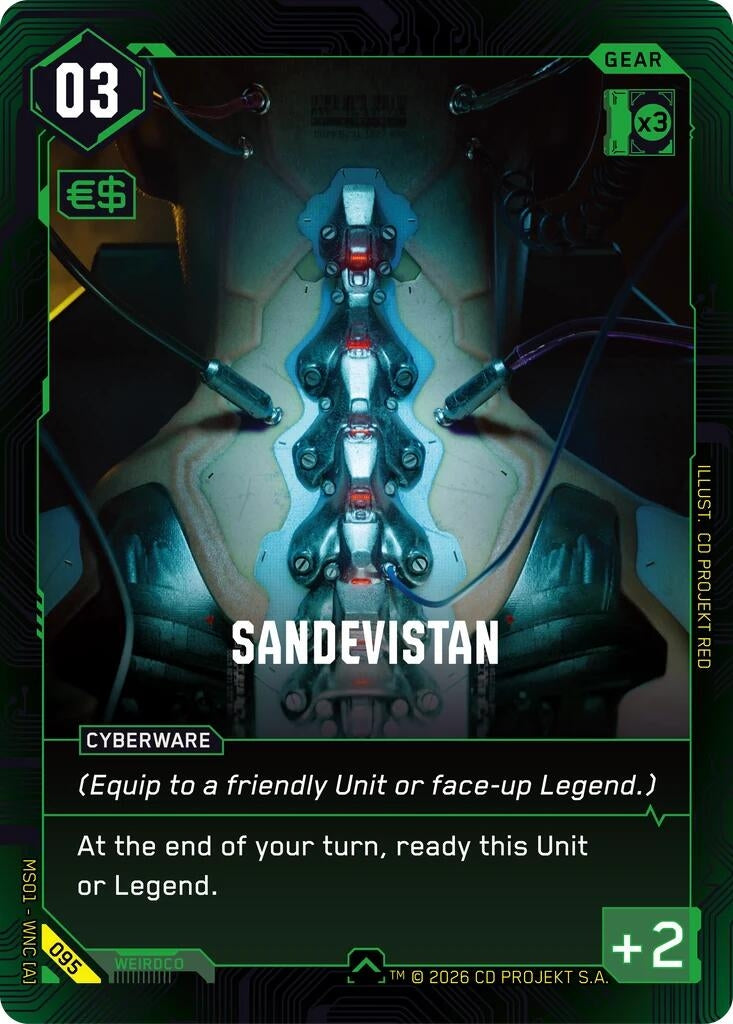 Image for Sandevistan (095) - Cyberpunk TCG