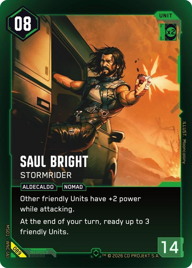 Image for Saul Bright - Stormrider (089) - Cyberpunk TCG