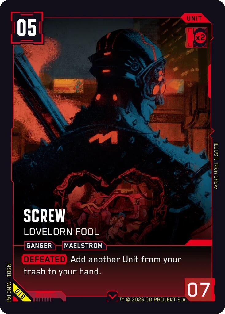 Image for Screw - Lovelorn Fool (018) - Cyberpunk TCG
