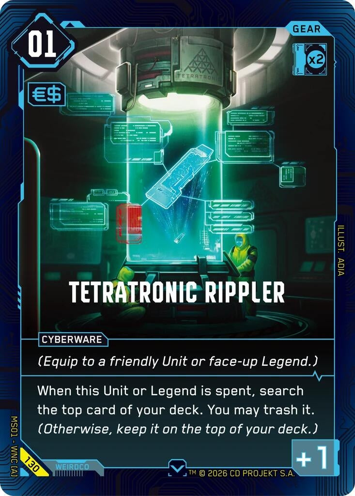 Image for Tetratronic Rippler (130) - Cyberpunk TCG