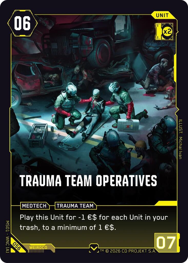 Image for Trauma Team Operatives (056) - Cyberpunk TCG
