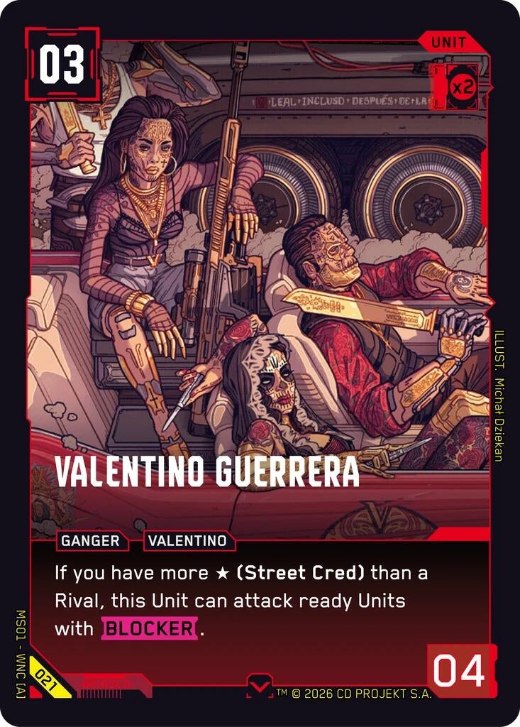 Image for Valentino Guerrera (021) - Cyberpunk TCG