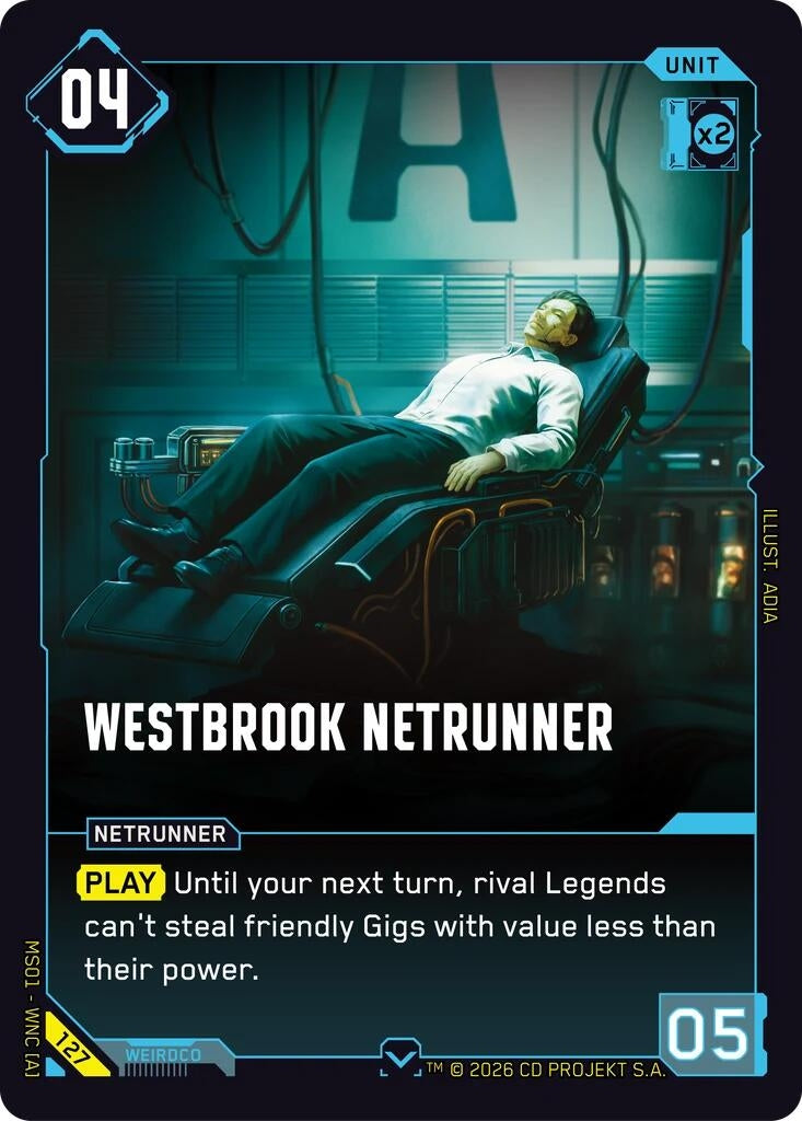Image for Westbrook Netrunner (127) - Cyberpunk TCG