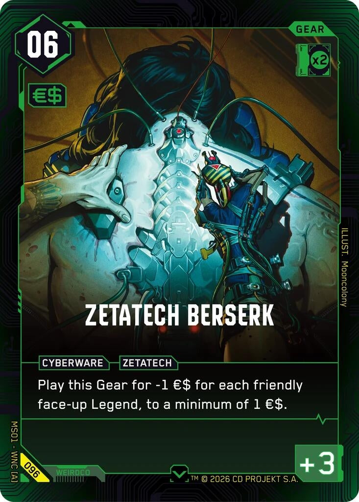 Image for Zetatech Berserk (096) - Cyberpunk TCG