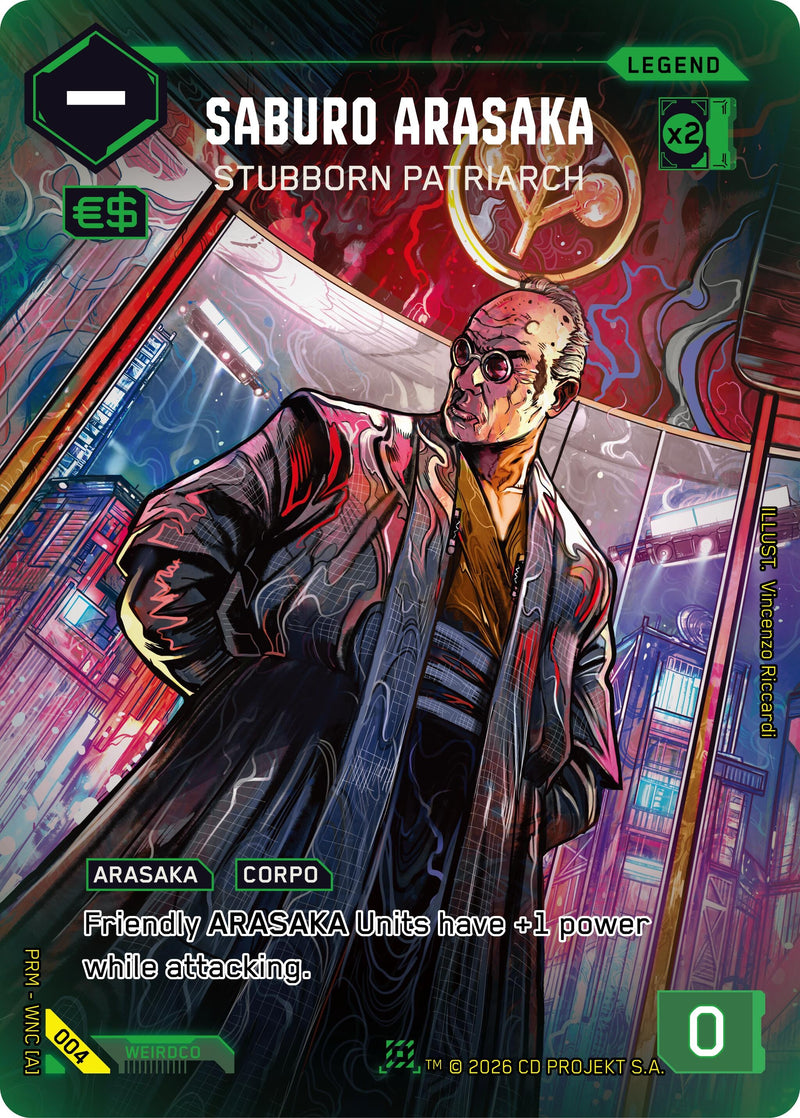Image for Saburo Arasaka - Stubborn Patriarch (004) - Cyberpunk TCG