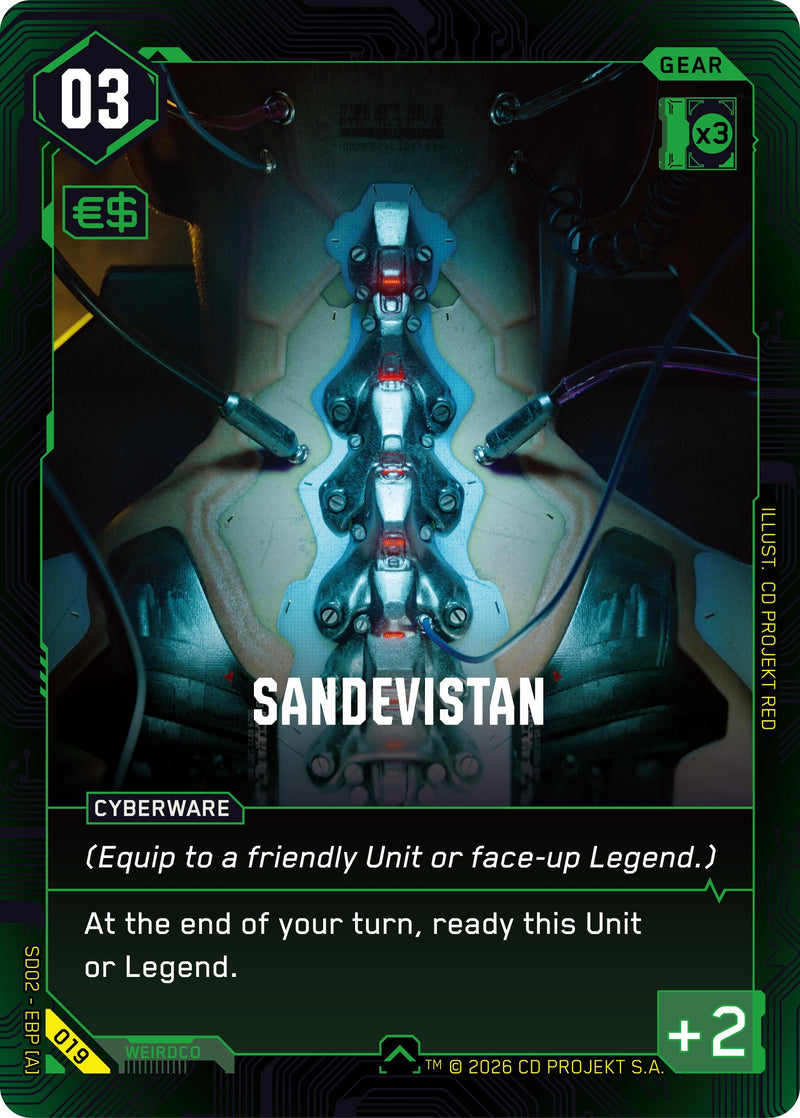Image for Sandevistan (019) - Cyberpunk TCG