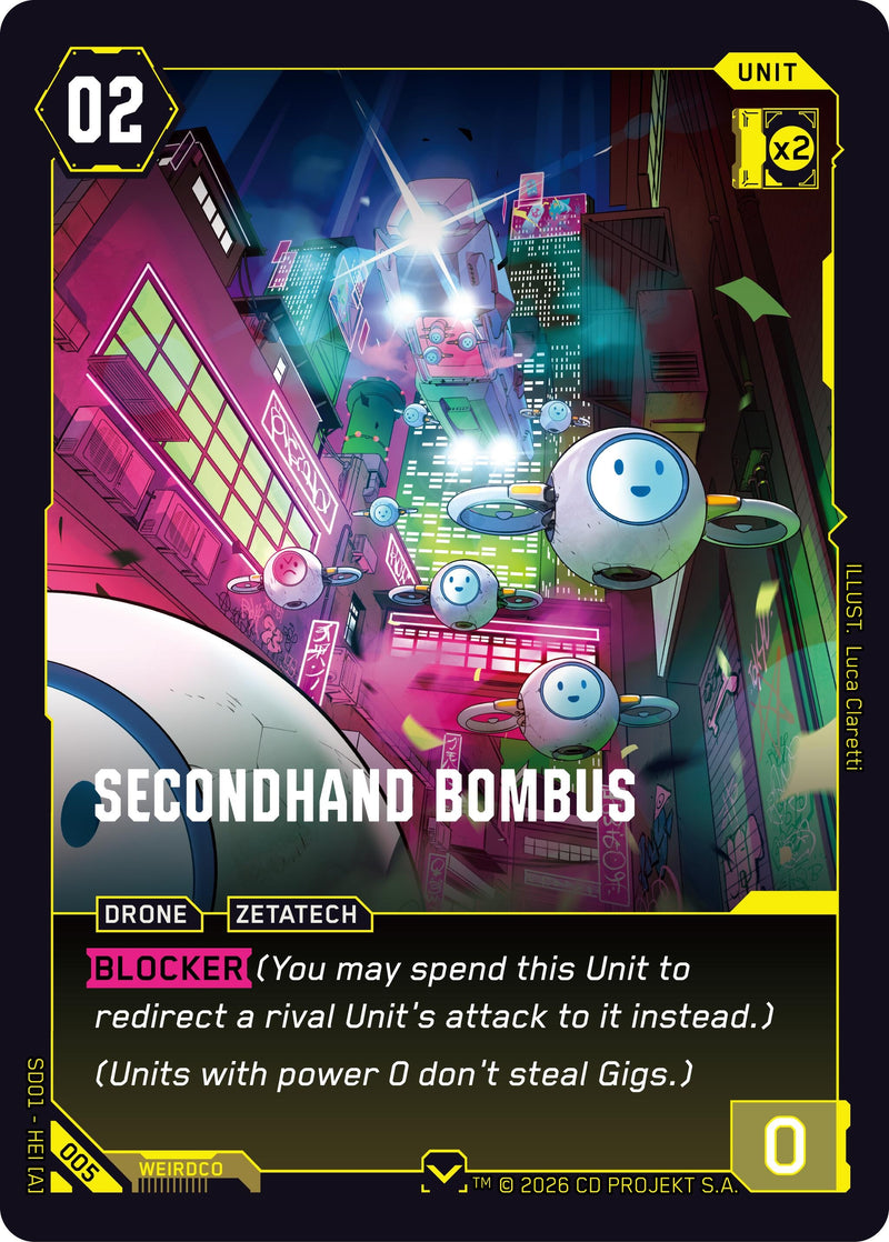 Image for Secondhand Bombus (005) - Cyberpunk TCG