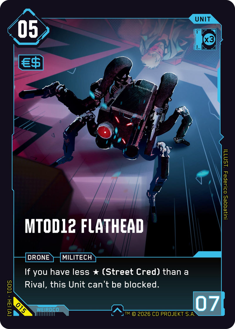 Image for MT0D12 Flathead (015) - Cyberpunk TCG