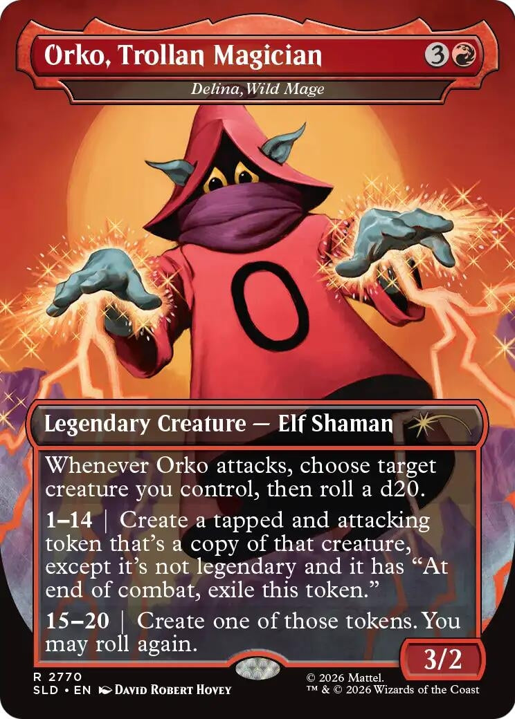Image for Orko, Trollan Magician - Delina, Wild Mage (2770) (SLD) - Magic: The Gathering