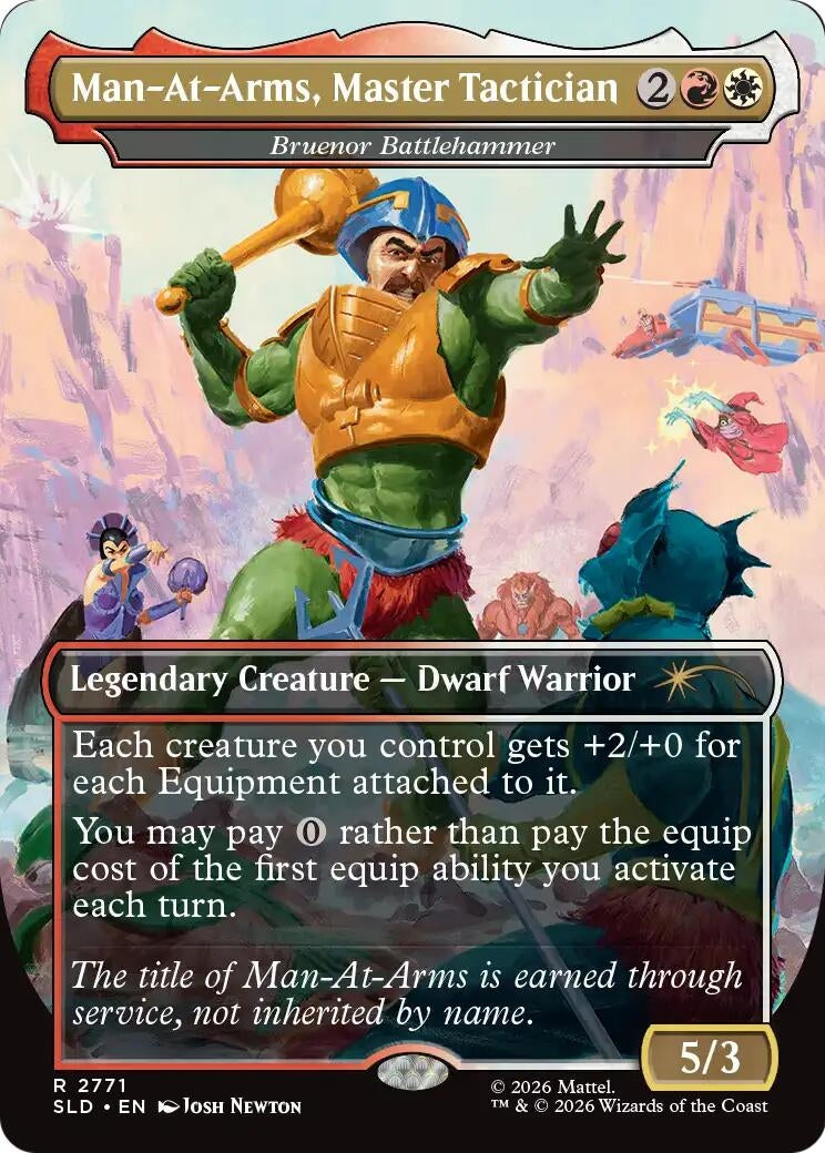 Image for Man-At-Arms, Master Tactician - Bruenor Battlehammer (2771) (SLD) - Magic: The Gathering