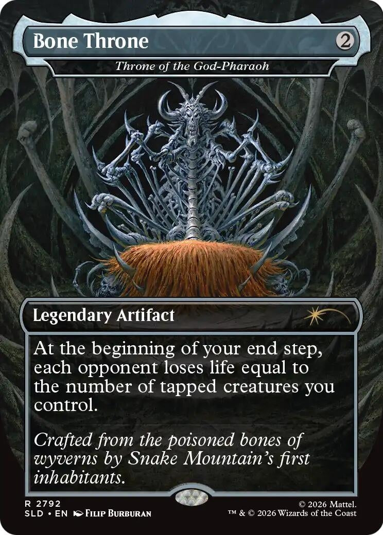 Image for Bone Throne - Throne of the God-Pharaoh (2792) (SLD) - Magic: The Gathering