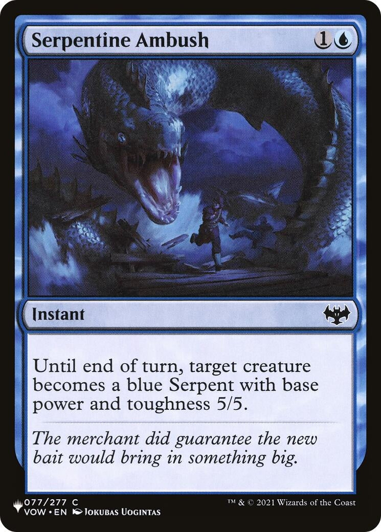 Image for Serpentine Ambush (77) (LIST) - Magic: The Gathering