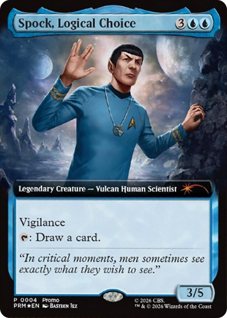 Image for Spock, Logical Choice (Extended Art) (4) (MEDIA) - Magic: The Gathering