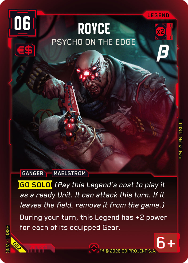 Image for Royce - Psycho on the Edge (002) (PRR) - Cyberpunk TCG