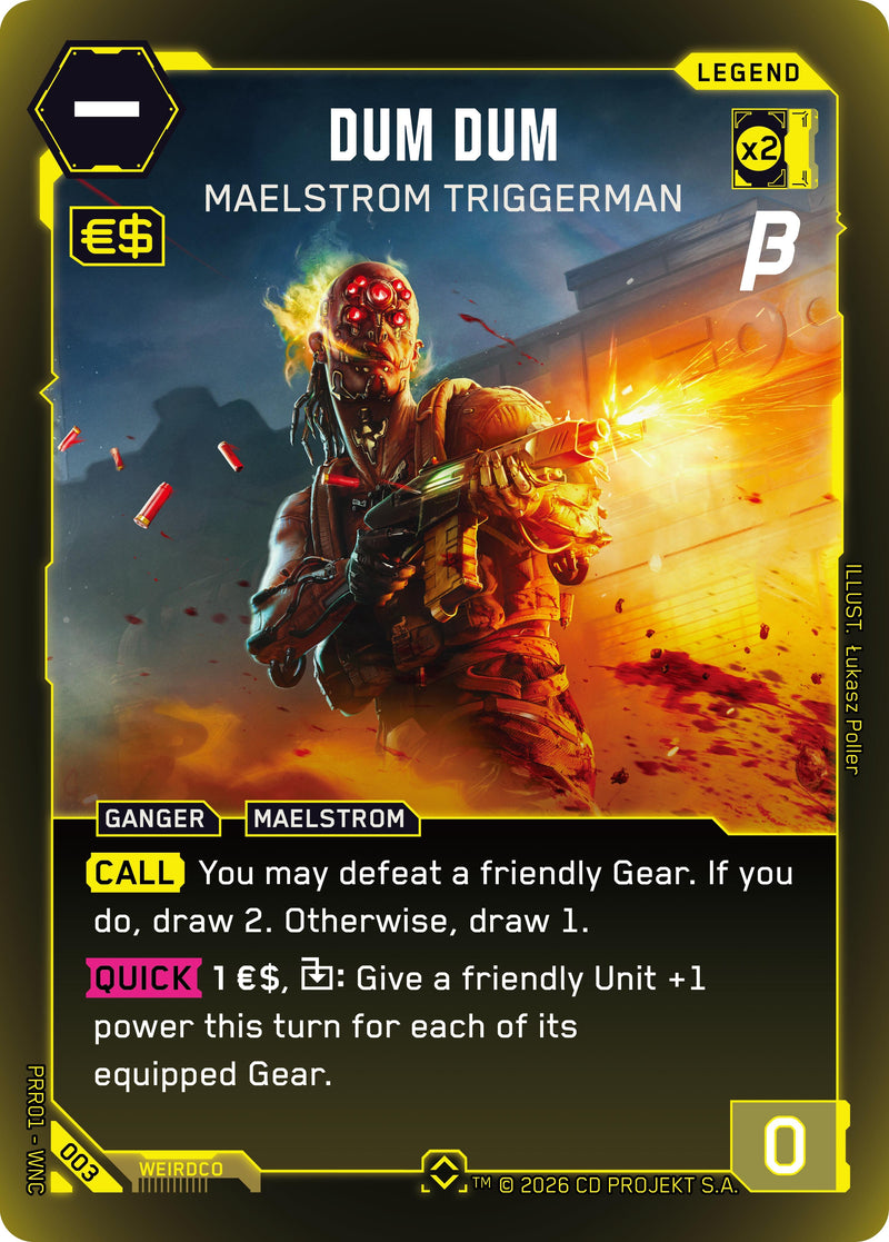 Image for Dum Dum - Maelstrom Triggerman (003) (PRR) - Cyberpunk TCG